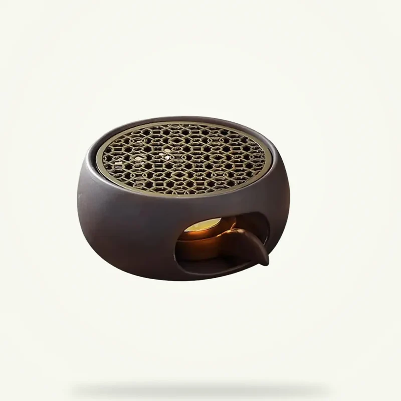 Réchaud Théière avec Grille Sculptée