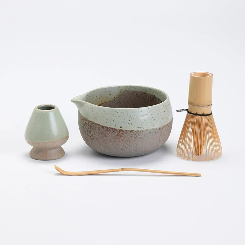 Set Matcha 550ml Bol Verre Borosilicate Naturel