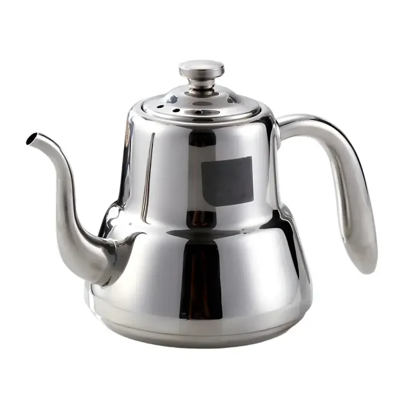 Théière à induction en inox poli