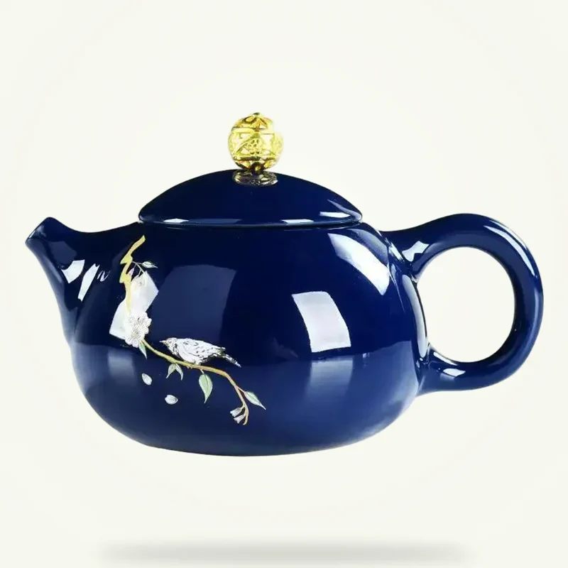 Théière Bleu en Porcelaine