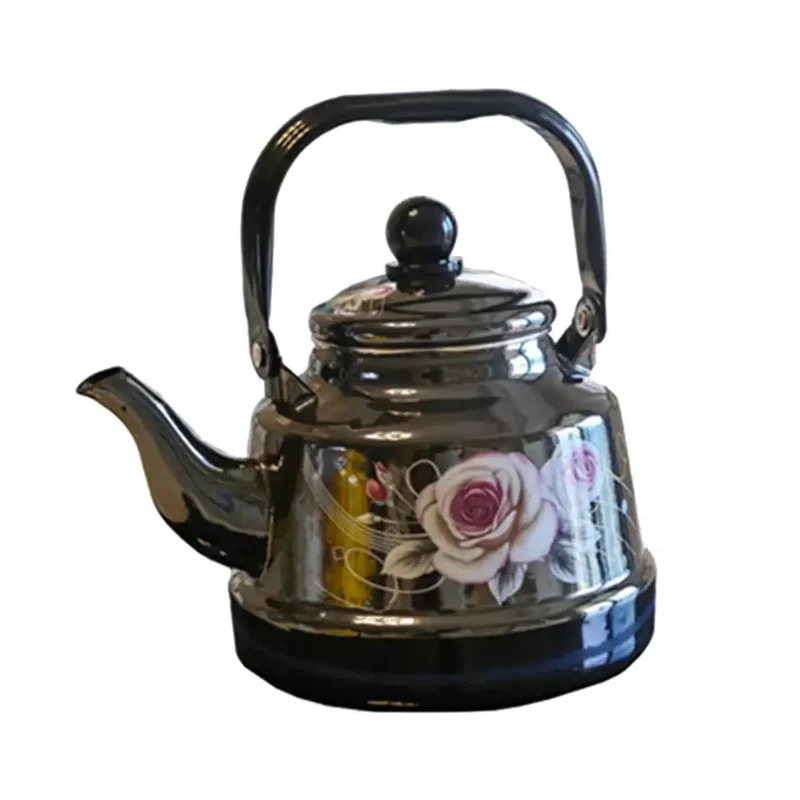 Théière Noire en Porcelaine