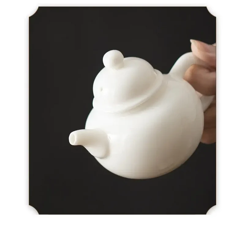 Théière en Porcelaine Blanche