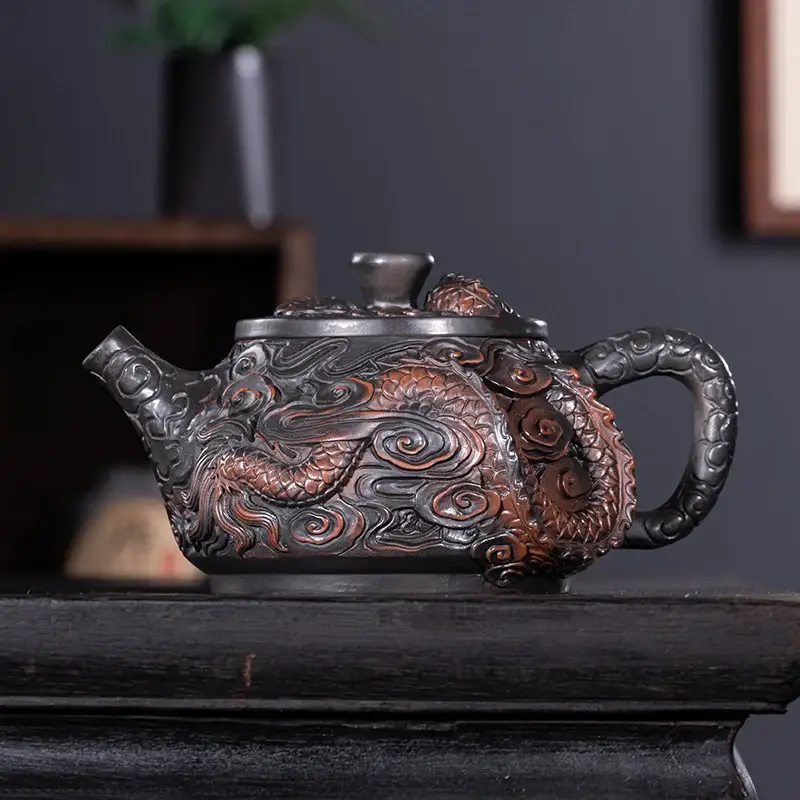 Théière Céramique Vintage Dragon