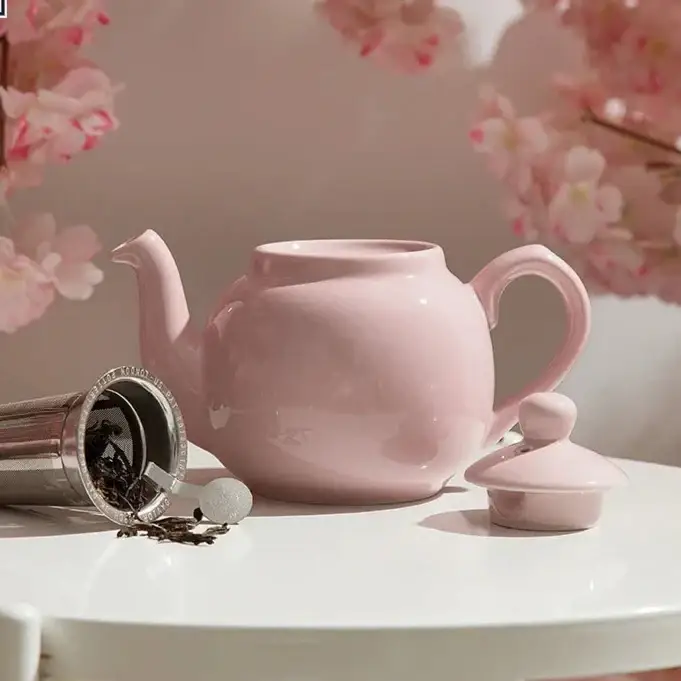 Théière Céramique Rose