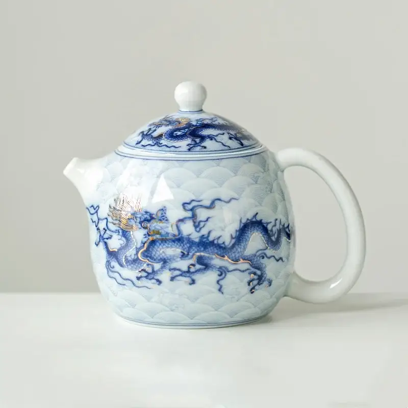 Théière Céramique Chine｜Dragon Bleu