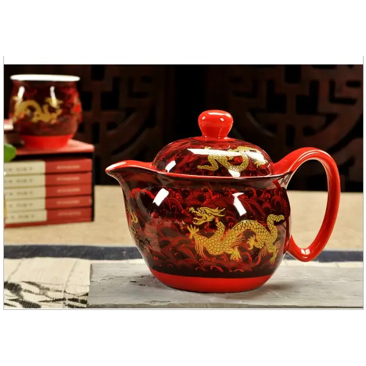 Théière Chinoise en Céramique Dragon