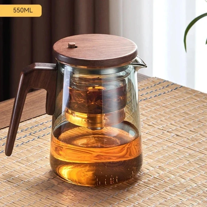 Théière Verre avec Infuseur Verre 550-750ml