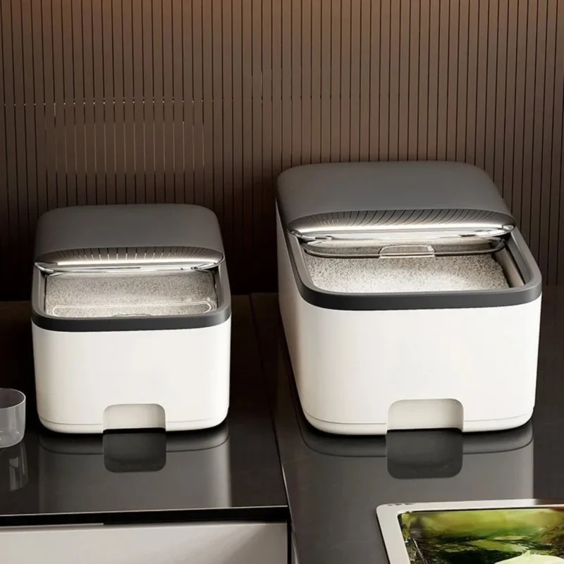 Boite de Conservation Alimentaire | FortiStock™ Noir Grande Capacité