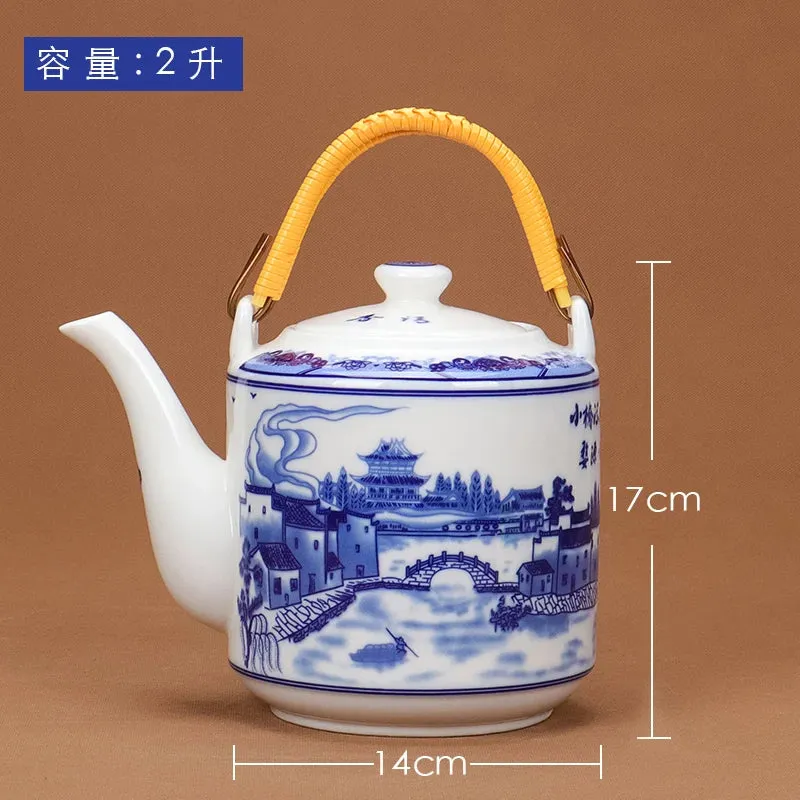 Théière en Porcelaine Grosse 2L à 3.8L