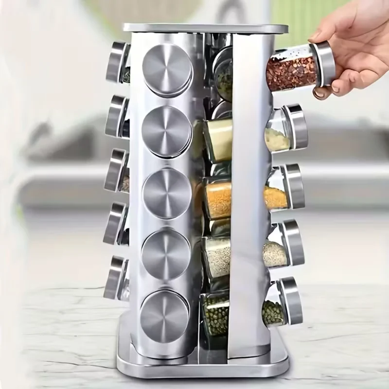 Range Epice | Spice360™ Rotatif avec 20 Bocaux en verre