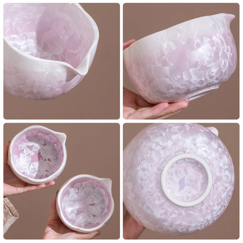 Set Matcha 700ml Violet Cristallisé Effet Gemme
