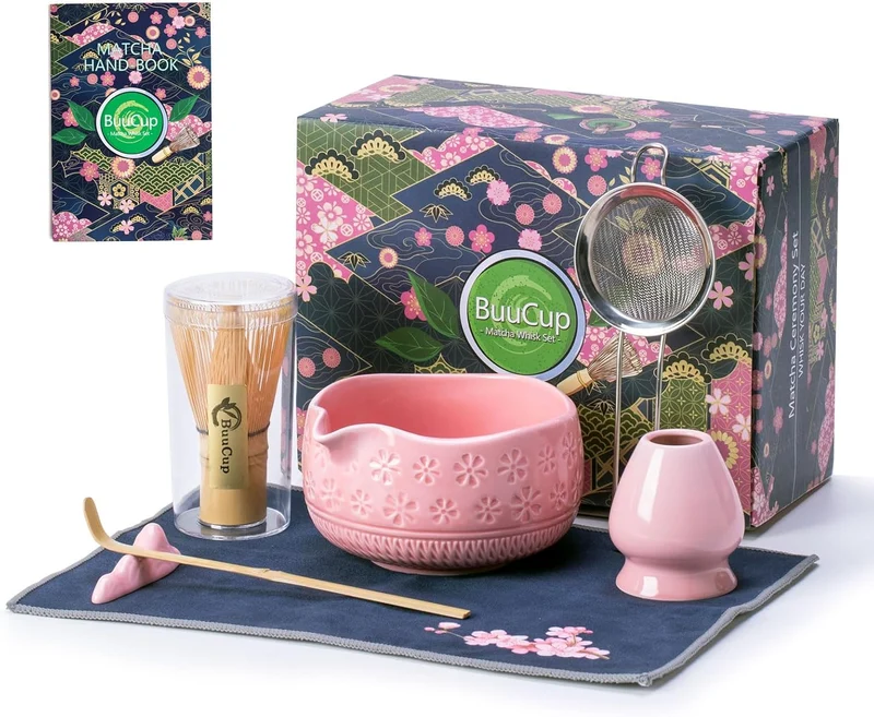 Set Matcha Sakura Rose Pétale Cerisier Bowl