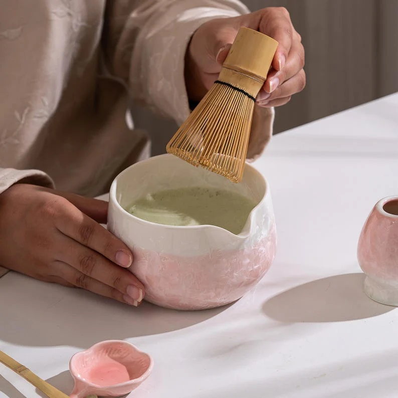 Set Matcha 600ml Finition Mate Bol Épuré Design