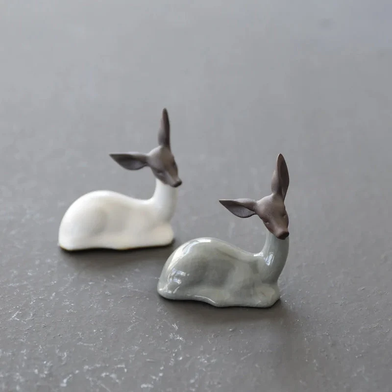 Mascottes de thé gazelle en cérammique