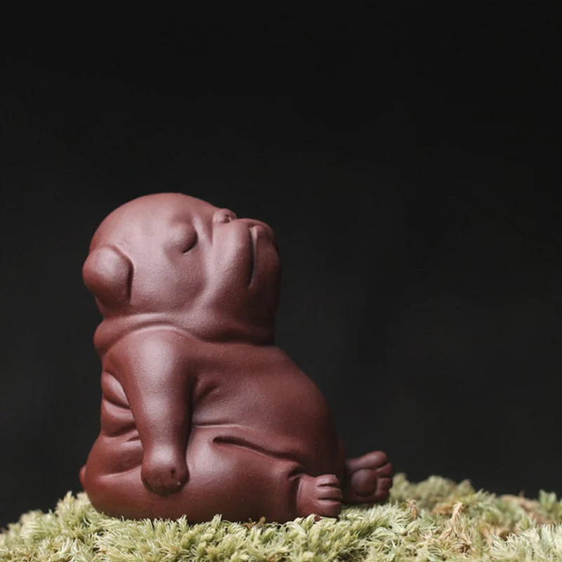 Mascottes de thé chien en argile