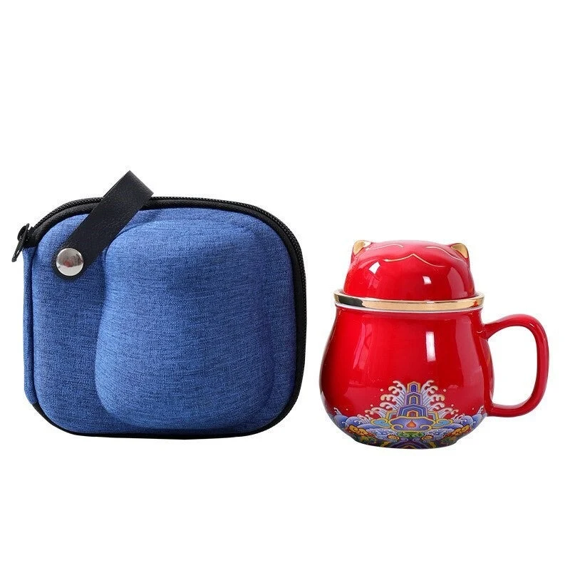 Mug Chat en Porcelaine avec infuseur 320ml
