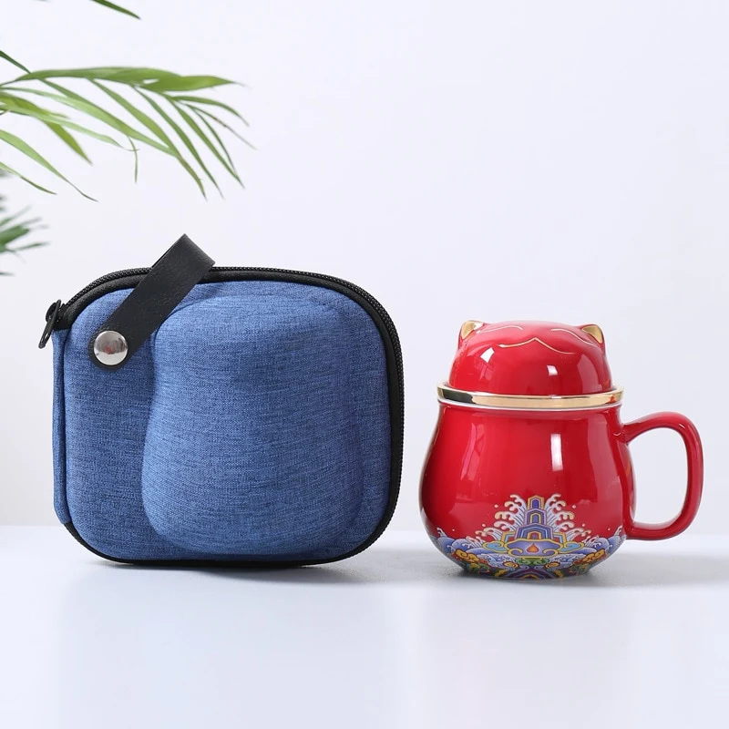 Mug Chat en Porcelaine avec infuseur 320ml