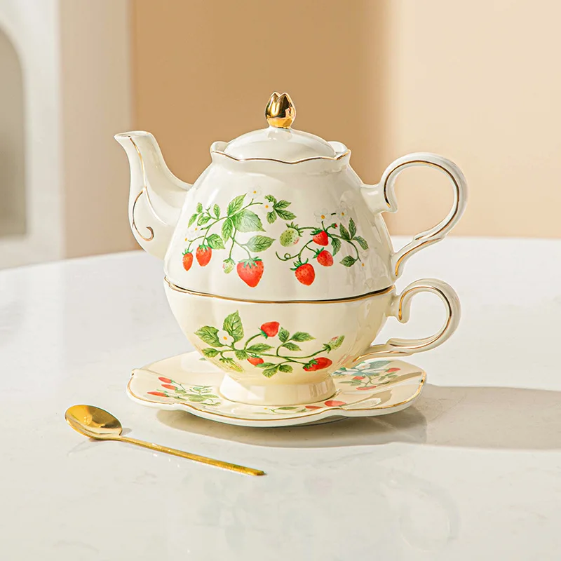 Théière Solitaire Anglaise en Porcelaine 550ml