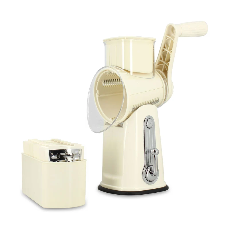 Mandoline rotative en polypropylène et acier inoxydable