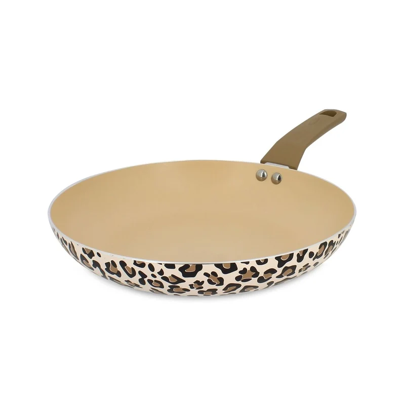 Poêle Léopard 28 cm en aluminium induction marron