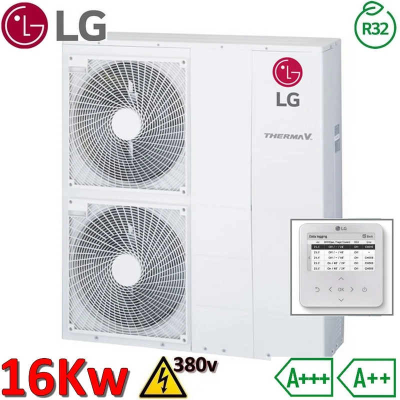 Pompe à chaleur air-eau LG Therma V Monobloc S R32 16,0 kW 380 V