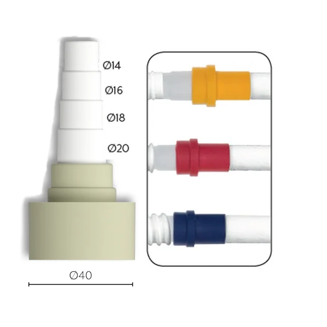 Raccord adaptateur pour tuyau rigide Ø 40 mm, passage de tuyau flexible pour l'évacuation des condensats