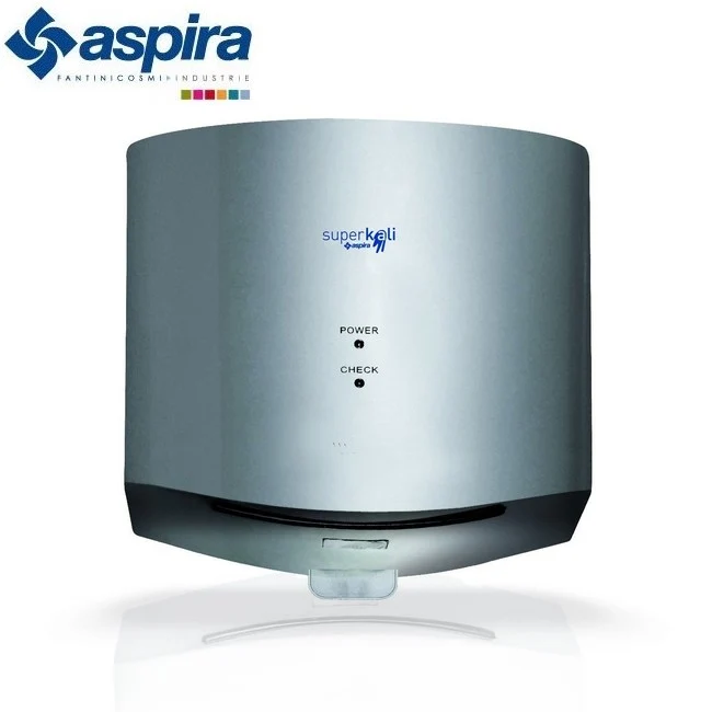 Sèche-mains électronique à air pulsé - SUPERKALI A-VS Aspira argent