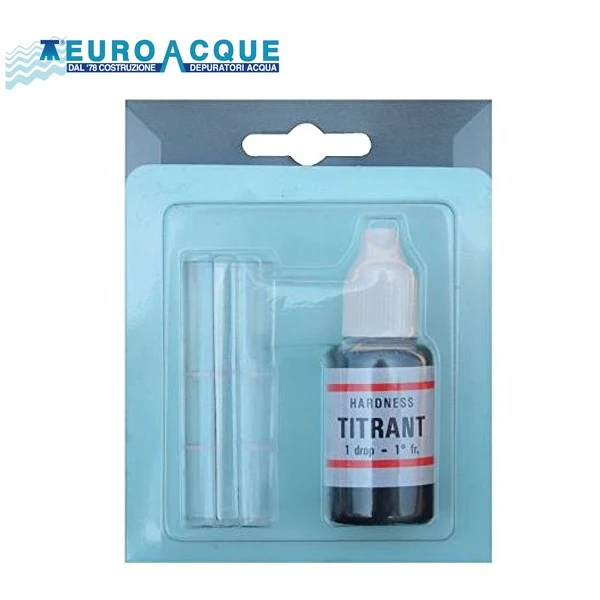 Kit d'analyse de dureté de l'eau par titrage - Degrés français