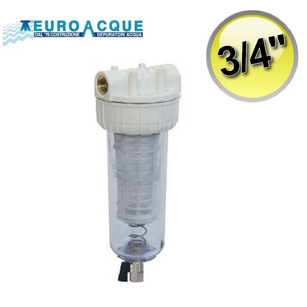 Filtre en plastique de nettoyage avec raccord 3/4 FF
