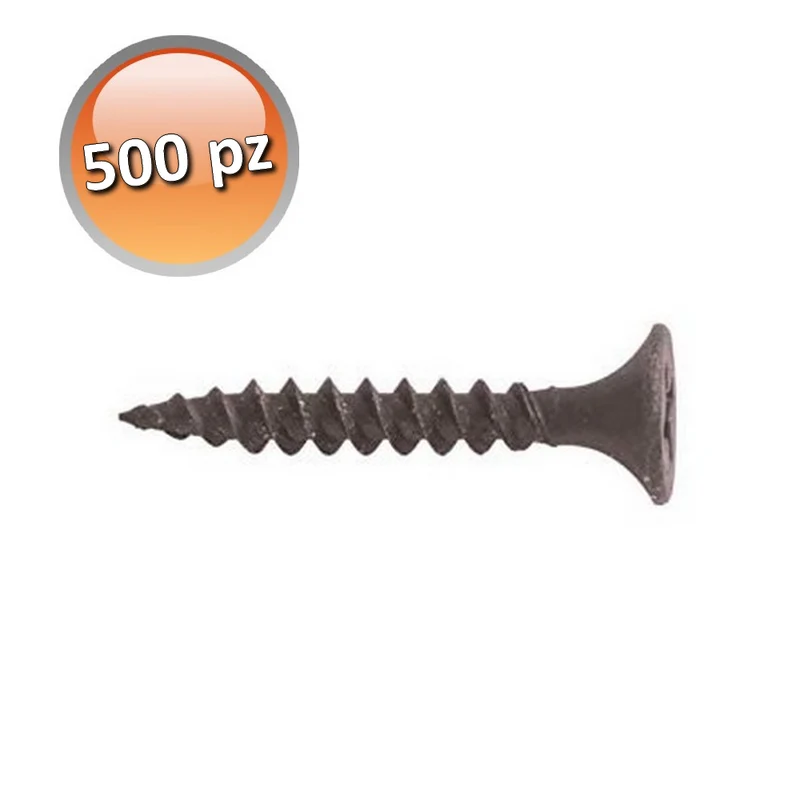 Kit de vis autotaraudeuses pour plaques de plâtre et profilés - Boîte de 500 pièces - PC V 3,5 x 55