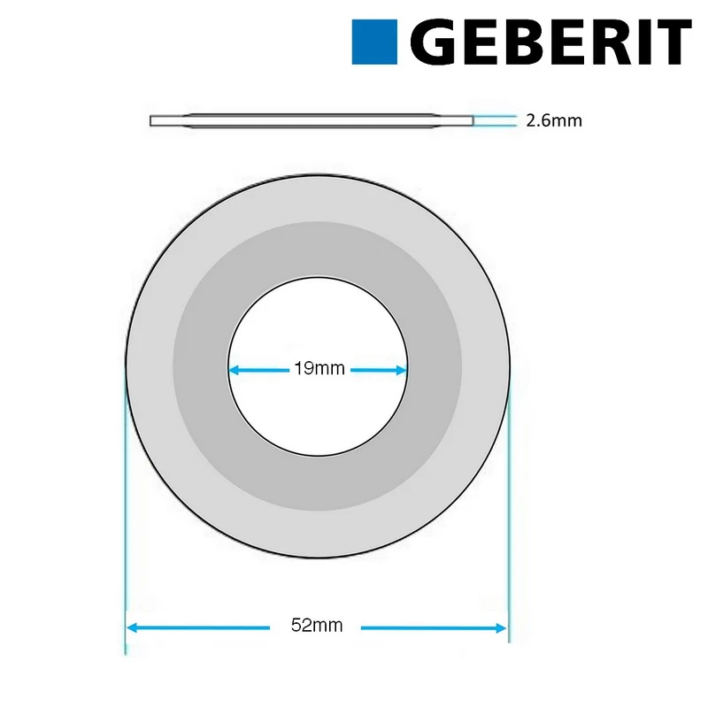 Joint de cloche Ø 52mm x 19mm - Geberit 241.291.00.1