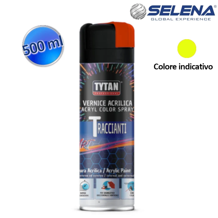 Peinture acrylique jaune fluorescente à tracer 500 ml
