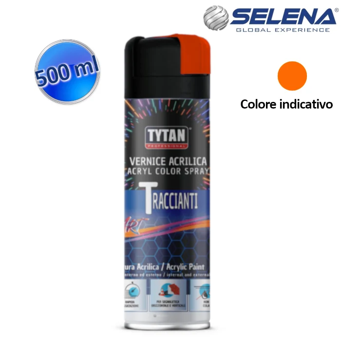 Peinture acrylique orange fluorescente à tracer 500 ml