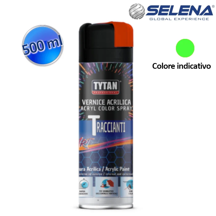 Peinture acrylique verte fluorescente pour dessin au trait, 500 ml