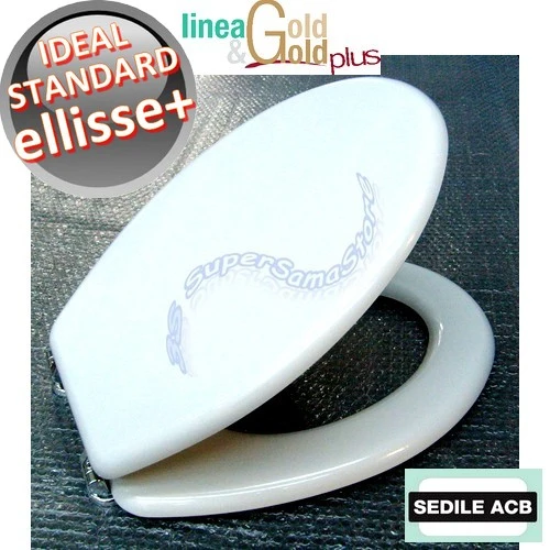 Abattant WC ELLIPSE plus noyau en bois Ideal Standard - Ligne ACB GOLD