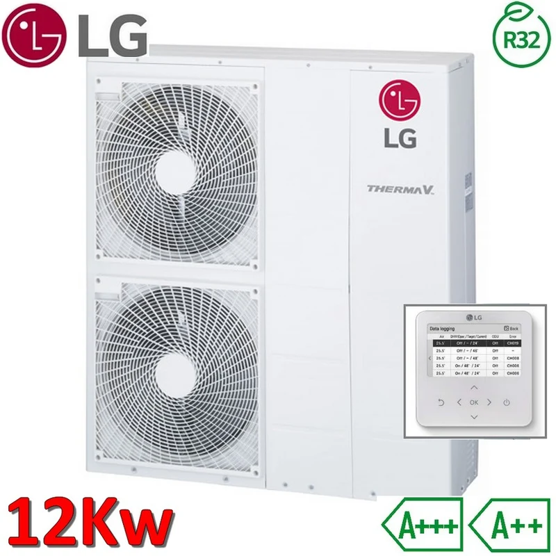 Pompe à chaleur air-eau LG Therma V Monobloc S R32 12,0 kW 220 V