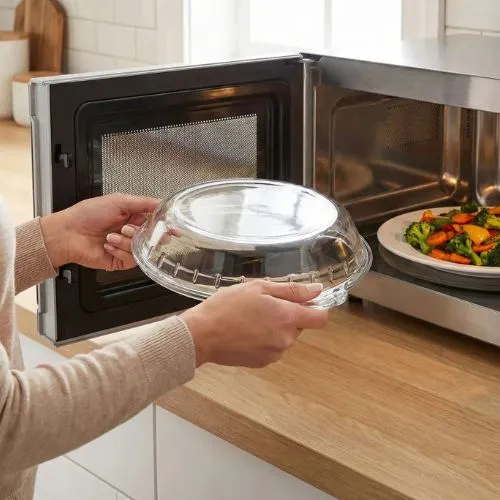 Cloche Micro Onde en Verre | CrystalDome™