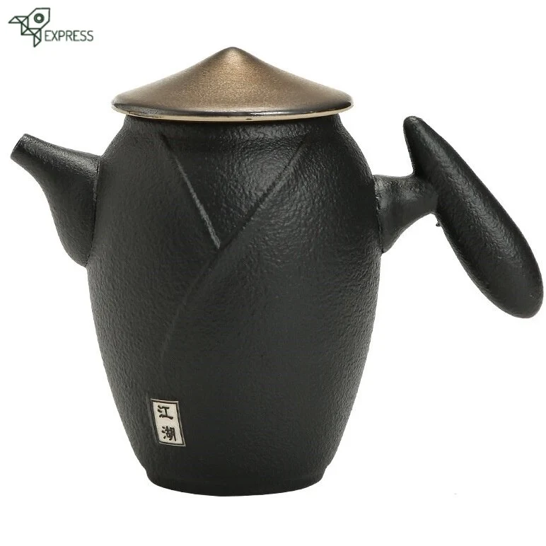 Petite Théière Japonaise Porcelaine Noire 230ml