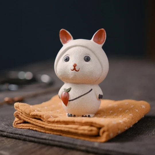 Mascotte de Thé Cygne en Zisha