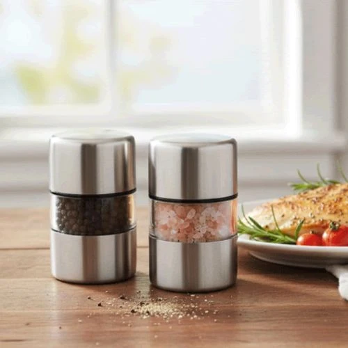 Moulin à sel et poivre | Compact & Saveurs Lot de 2 Pièces