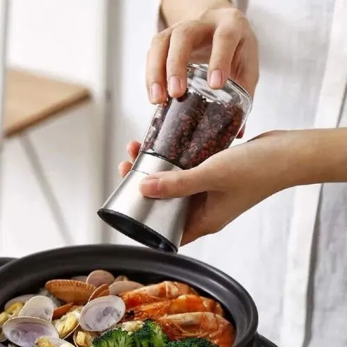 Moulin à Sel et Poivre Pot en Verre | Élégance