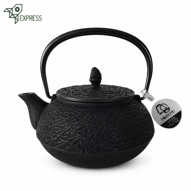 Théière en Fonte Noire Iwachu Matsuba 600ml