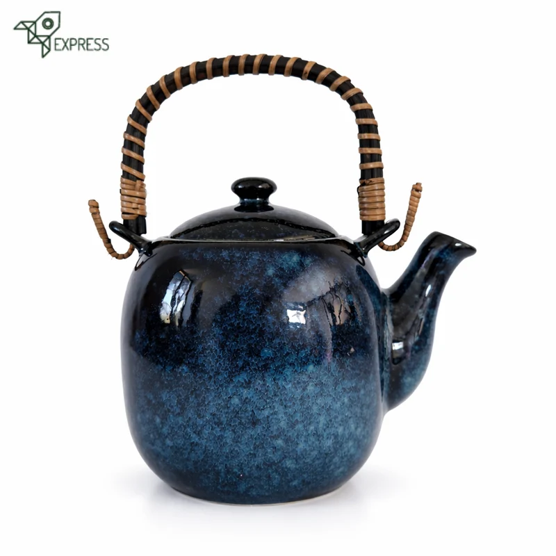 Théière en Porcelaine Bleue Japonaise 700ml