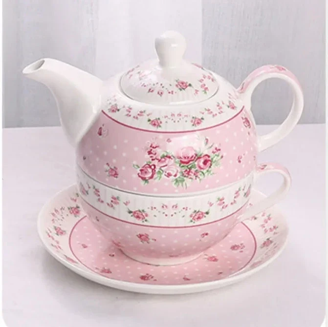 Théière Solitaire Anglaise Rose ou Bleue 380ml