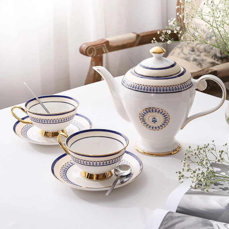 Service à Thé Anglais Porcelaine 1,1L