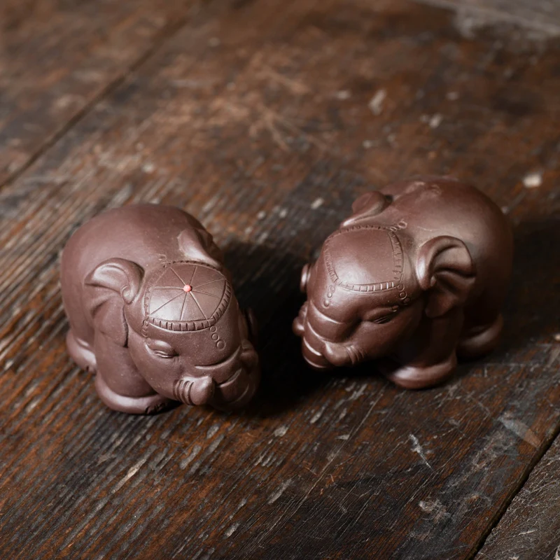 Mascottes de thé elephan historique en argile