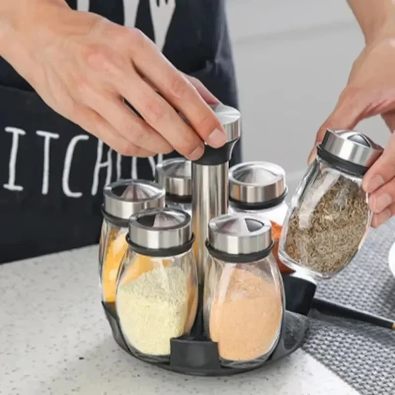 Carrousel à Epices - AromaRack Pots en Verre