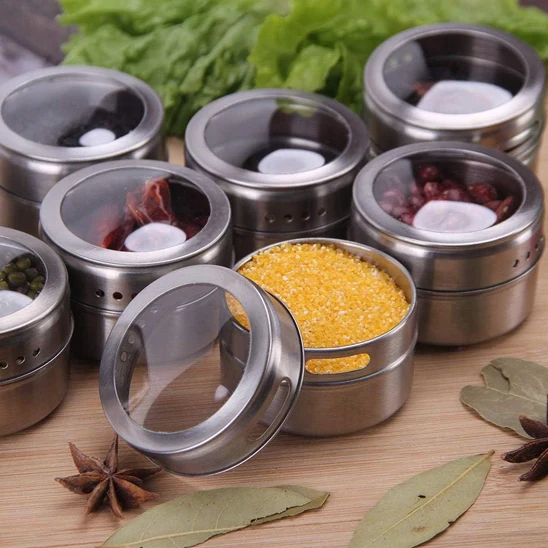 Pots A Epice - MagneticPot Lot de 4 Pièces