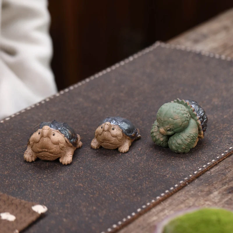 Mascottes de thé figurine animal en argile
