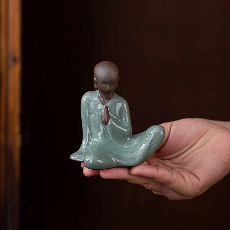 Mascottes de thé Buddha céramique